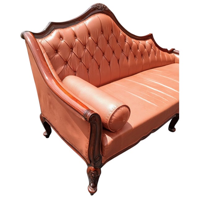 Victorian Experience Royal Comfort With This Imported Premium Leather Chaise Lounge Sofa by Hayat Furniture For Sale - Image 3 of 12