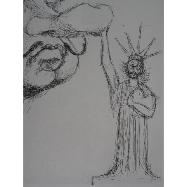 Tim, Dali as Richard Nixon, Original Signed Etching For Sale - Image 4 of 6