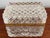 French Antique Baccarat (Attrib.) Cut Crystal Glass Casket Box With Bow Clasp For Sale - Image 3 of 12