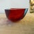 Seguso 1970s Seguso Space Age Sommerso Red and Blue Murano Glass Bowl For Sale - Image 4 of 12