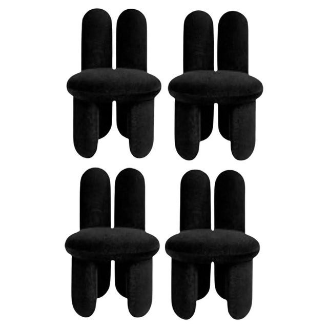 Copper Gentle 193 Glazy Chairs by Royal Stranger, Set of 4 For Sale - Image 8 of 8