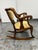 Empire Style Wood Rocking Armchair, Vintage For Sale In San Francisco - Image 6 of 12