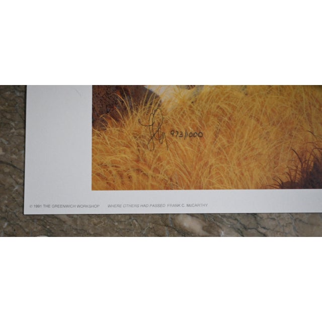 Tan 1990s Frank C. McCarthy “Where Others Had Passed” Signed Limited Edition Print – 973/1000 For Sale - Image 8 of 12