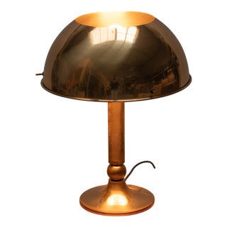 Vintage German Brass Table Lamp by Florian Schulz, 1970s For Sale