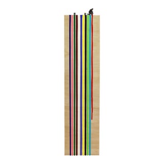 Wood Drip III - Original Contemporary Rainbow Drip Sculptural Mixed Media Wall Art For Sale
