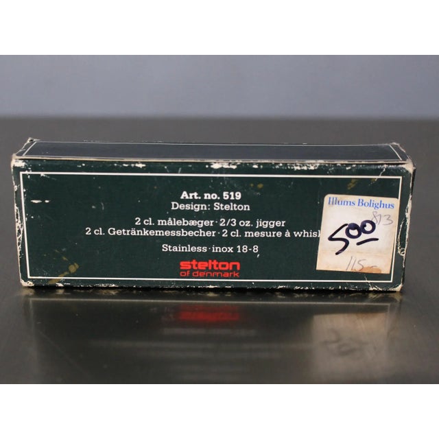 1960s Arne Jacobsen for Stelton Cylinda Line 1 Oz. Stainless Steel Jigger For Sale - Image 5 of 5