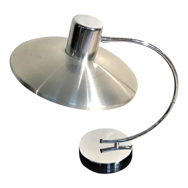 Space Age Steel Table Lamp, 1960s For Sale