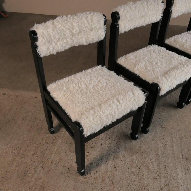 Fluffy Dining Chairs, 1980s, Set of 6 For Sale - Image 4 of 17