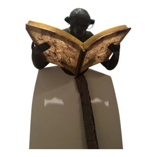 Maitland Smith Monkey Book Sconce For Sale
