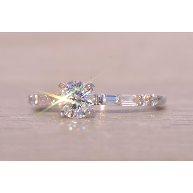 2000 - 2009 The One: Natural Diamond Engagement Ring in White Gold For Sale - Image 5 of 11