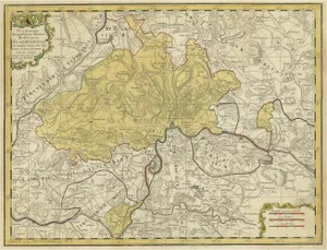 Antique Regional Map of Switzerland, 1753