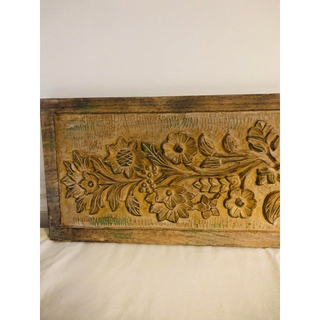 Carved Wood Wall Plaque Chairish