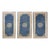 1890s Classic Blue Ground Medallion Traditional Antique Chinese Peking Rug For Sale