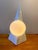 Vintage Pyramid Lamp in Ceramic and Glass Globe from Massive Lighting, 1980s For Sale - Image 6 of 6