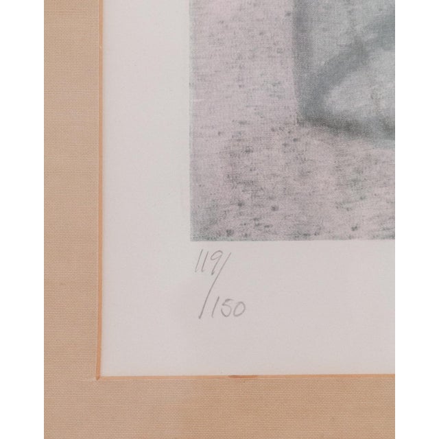 Mid 20th Century Hector Poleo (Venezuela) Chapeau Rose Color Lithograph Signed For Sale - Image 4 of 12