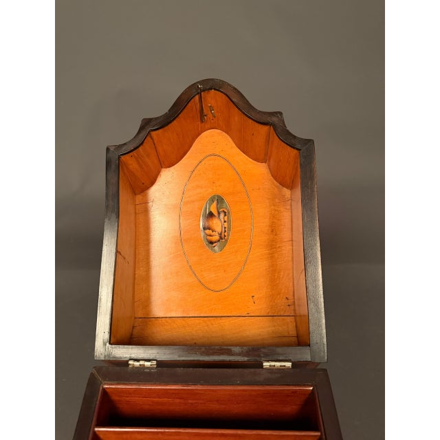 18th Century English Satinwood Document Box With Exotic Wood & Silver Inlay, Circa 1780 For Sale - Image 13 of 18