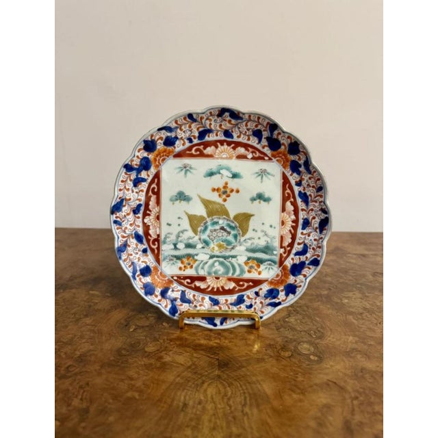 Antique Japanese Imari Plates, 1900, Set of 5 For Sale - Image 6 of 9