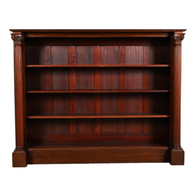 R. J. Horner Style American Empire Carved Mahogany Bookcase, Circa 1920s For Sale