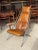 Vintage Lounge Chair in Tan Leather For Sale - Image 4 of 11