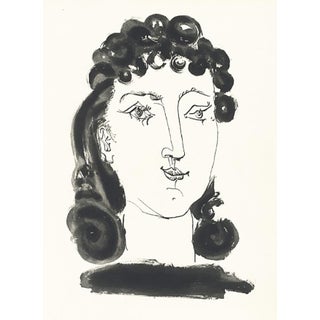 1985 Picasso Heliogravure 13 Woman-With-Curly-Hair Reproduction For Sale