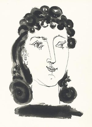 1985 Picasso Heliogravure 13 Woman-With-Curly-Hair Reproduction