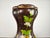 Brown Ceramic Vase with Floral Decorations, 1990 For Sale - Image 6 of 17