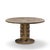 Philip and Kelvin LaVerne Etruscan Spiral Mid Century Acid Etched Bronze Dining Table This dining table measures: 47.25...
