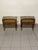 Vintage Wood and Glass Bedside Tables, 1950s, Set of 2 For Sale - Image 15 of 18
