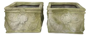 Lion's Head & Swag English Reproduction Planters