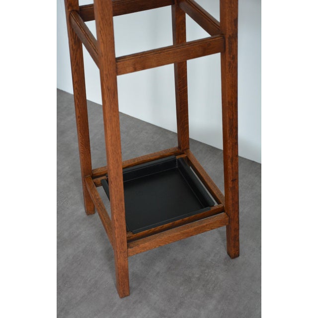 English Arts and Crafts Oak Coat Stand from Astrola, 1930 For Sale - Image 8 of 15