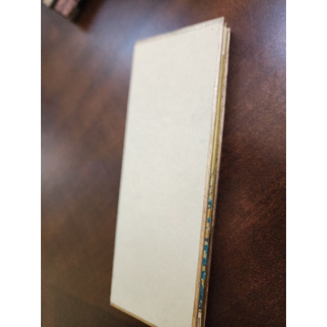 Vintage Japanese Four Panel Miniature Table Screen For Sale - Image 12 of 12