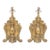 Vintage Palm Beach Regency Uttermost Hand Gilt Table Lamps - A Pair - Newly Painted For Sale