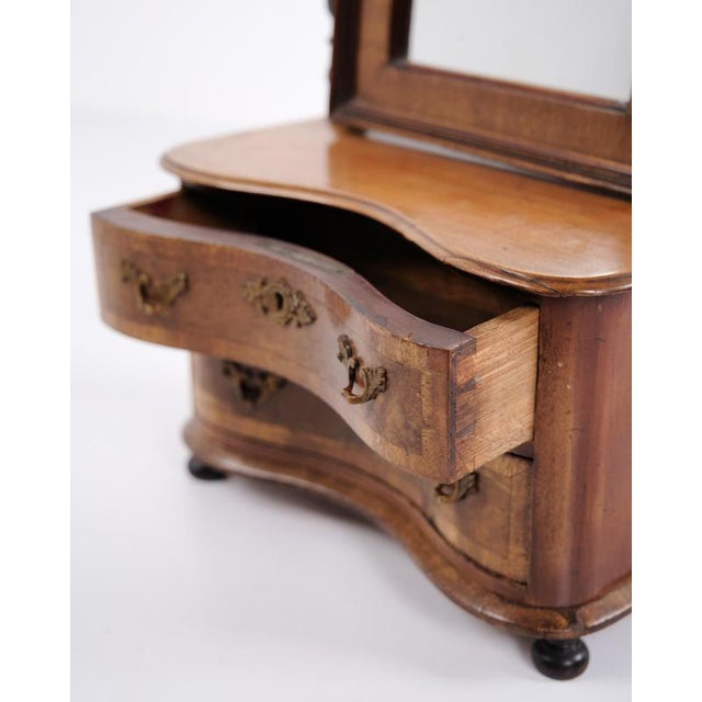 Mahogany Children's Furniture with Mirror and Drawers, 1860s For Sale - Image 9 of 14