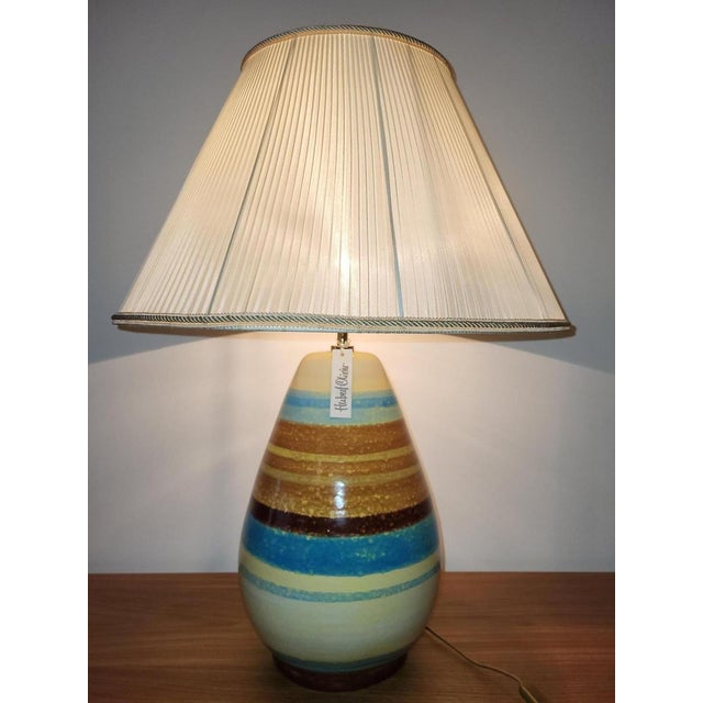 Ceramic Ceramic Lamp with Côte d'Azur France Decor by Hubert Olivier, 1990s For Sale - Image 7 of 18