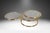 Milo Baughman Mid Century Modern Brass Glass Swivel Coffee Table in the Style of Milo Baughman For Sale - Image 4 of 11