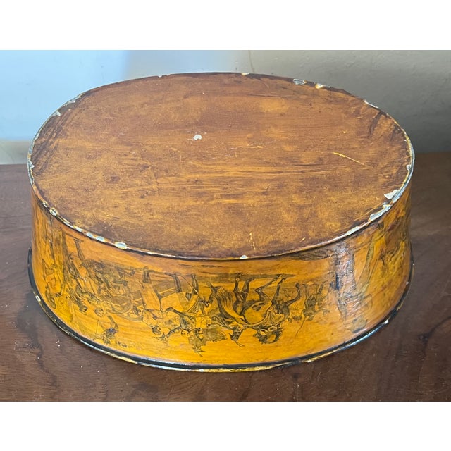 Early 20th Century French Tole Cachepot Planter Decorated With Scenes of Napoleon and Duke of Wellington at Waterloo For Sale - Image 12 of 12