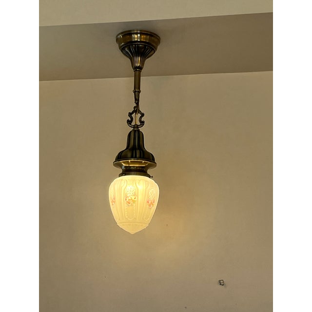 This is is a great quality Sheffield style Pendant Fixture. It has been professionally cleaned and re-wired. It comes...