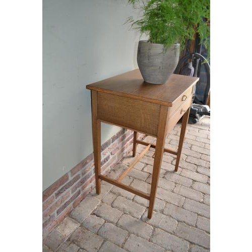 Art Deco Oak Plant Table For Sale - Image 5 of 9