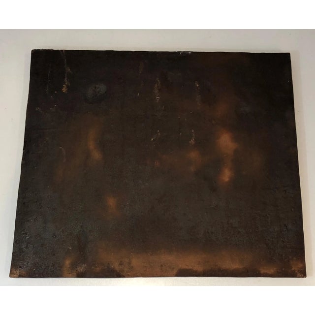 Romantic Scene Cast Iron Fireback, French, circa 1950 For Sale - Image 6 of 9