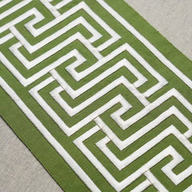 Schumacher Schumacher Labyrinth Tape in Green For Sale - Image 4 of 4