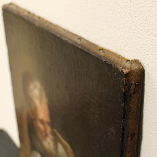 Saint Joseph with Child, 1800s, Oil on Canvas For Sale - Image 9 of 14