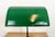 Vintage Green Enamel Banker Lamp, 1930s For Sale - Image 10 of 18