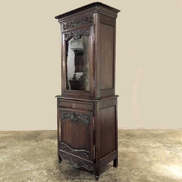 Early 19th Century 19th Century Country French Two-Tiered Vitrine For Sale - Image 5 of 12
