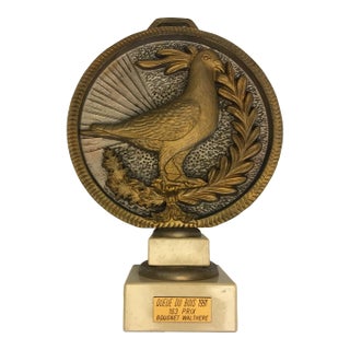 The Pigeon Shield on Marble Base, 1991s For Sale