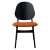 Noble Chair in Black Lacquered Beech and Terracotta by Warm Nordic For Sale - Image 4 of 4