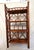Mid-Century Modern Vintage Chinoiserie Tortoiseshell Bamboo & Rattan 4-Tier Etagere Bookshelf For Sale - Image 3 of 12