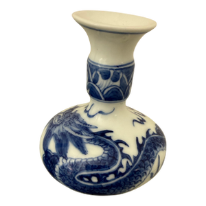Antique Miniature Blue and White Vase