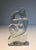1970s Glass Sculpture Representing A Naked Woman Posing, French Art Deco Style For Sale - Image 4 of 12