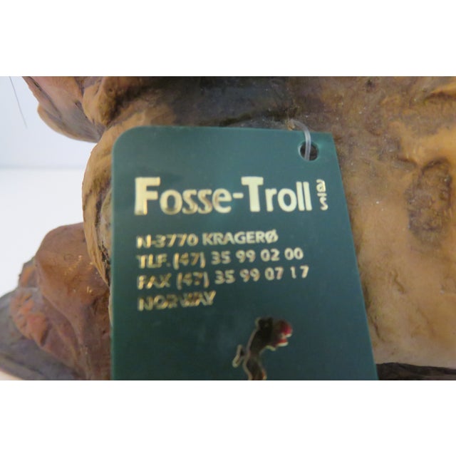 Vintage Fosse Troll Figurine From Norway With Orig Tag #157 Not Common For Sale - Image 10 of 10