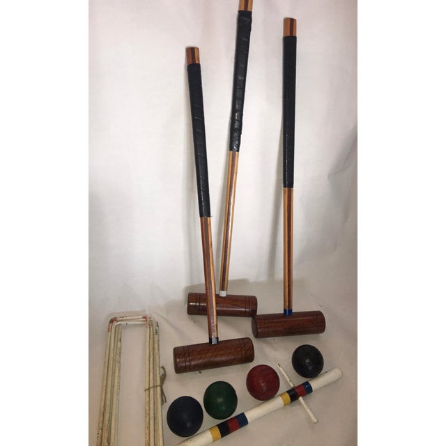 1940s English 9 Piece Croquet Set Chairish